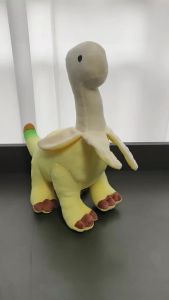 Kawaii Peeled Banana Brontosaurus Plush Toys Soft Stuffed Animal Dinosaur Plushie for Kids Christmas Birthday Gifts Rome Decor
