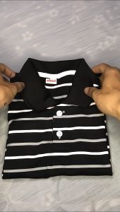 Baju Kaos Kerah Polo Wangky Anak Laki-laki Perempuan Usia 1 2 3 4 5 6 7 8 Tahun Motif Salur Stripe