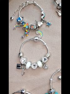 FLASH SALE 2025 925 Silver Charm Bracelet – Pink Crystal Bracelet for Women Gift