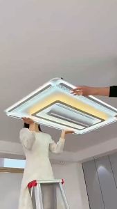 [MỚI NHẤT 2026] Quạt đèn không cánh cho trần thạch cao la phong chung cư thấp Quạt trần điều hòa phòng khách phòng ngủ