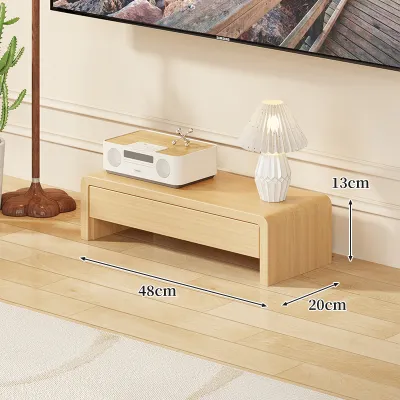 WUBUWEI | Mid-Century Walnut TV Shelf TV Stand