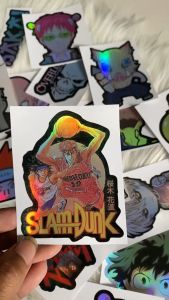Stiker Hologram Slam Dunk Ukuran 8 cm