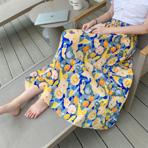 High End Fashion Summer A-Line Print Skirt