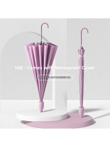 MOLORE | Waterproof Long Handle Women Umbrella with Hook for Car and Sunny Rainy Days