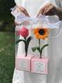 Chenille flower bouquet Teacher gift idea Flower Bouquet 教师节礼物 母亲节礼物 Finished Tulip Flower Bouquet Chenille Stem 伴手礼. 