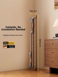 MINGZHI | Foldable Small Walnut Wood Coat Rack