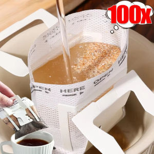 50/100 chiếc túi lọc cà phê treo tai dùng một lần dụng cụ pha cà phê espresso nhỏ giọt bằng tay bằng giấy thân thiện với môi trường túi trà pha cà phê tại nhà