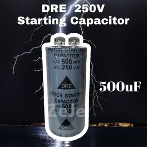 DRE 500 125V STARTING CAPACITOR Made in Taiwan | ZeJe