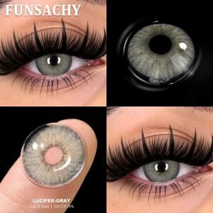 FUNSACHY 1 Pair Fashion Color Contact Lenses for Eyes Blue Natural Lenses Green Beauty Pupils Softlens Yearly Cosmetic Women Men