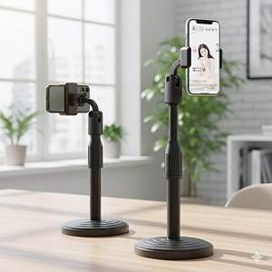 ขาตั้งโทรศัพท์มือถือ (ติดตั้งให้เรียบร้อยพร้อมใช้งาน ) แข็งแรง อย่างดี ฐานใหญ่ ปรับความสูงได้ ขาตั้งโทรศัพท์ไลฟ์สด ขาจับโทรศัพท์มือถือ หมุนได้ 360 องศา ชาร์จได้ ส่งจากไทย