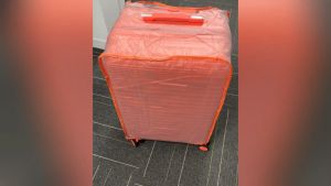 SEA CHOICE Luggage Covers Travel Suitcase Protective Upgrade Velcro Cover Reusable Luggage Cover Transparent Suitcase Protective Cover PVC Waterproof Washable Scratch Protection