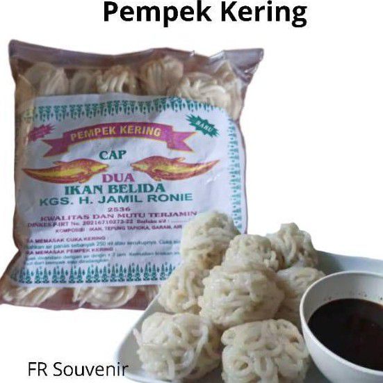 1 KG Pempek ikan Kering Super Palembang & Cuka