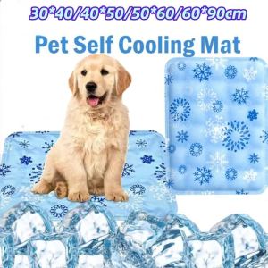 Dog Pet Cooling Pad Mat Ice Gel Mat Waterproof Reusable Dog Sleeping Bed Matress