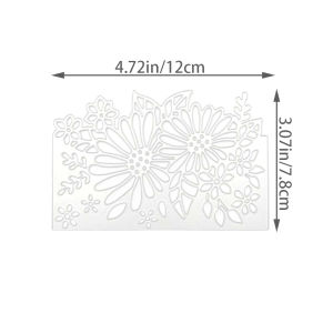 1pc Daisy Flower Edge Metal Cutting Dies Template for DIY Scrapbooking Paper Greeting Card Making Album Envelope Decoration Mold
