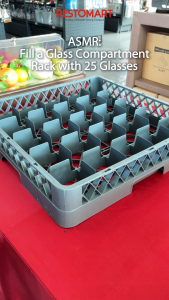 Rak Gelas / Keranjang Gelas 25 Lubang / 25 Compartment Glass Rack RESTOMART Plastik (2835035) (F11)