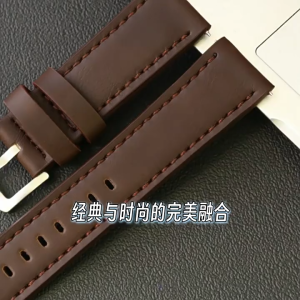 22mm Genuine Leather Watch Strap Quick Release Retro Vintage Crazy Horse Leather Strap Universal
