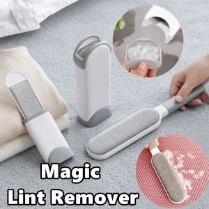 Pet Dog Cat Hair Lint Remover Clothes Roller Reusable Sofa Clothing Clean Static Brush Double-Sided Hair Cleaning Brush