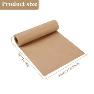 Giấy Kraft Nâu Vật Liệu Bao Bì Sinh Học Có Thể Phân Hủy Dùng Làm Hộp Quà Hoa Cuộn Giấy Thủ Công Giấy Bột Gỗ Chưa Tẩy Trắng