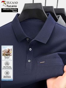TUCANO | Cotton Pocket Long Sleeve Polo T-Shirt