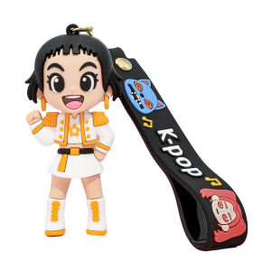 Hasbro | Demon Hunters Keychain Pendant Little Tiger Character PVC Figure Anime Theme Keyring For Fans Gift Backpack Phone Bag