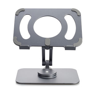 【✅SG Seller✅】RICHMENT Universal Smart Style 360 Degree Rotation Base Phone Desktop Holder Laptop stand Aluminum Alloy With Silicone Gel 180 Degree Double Shaft Adjustable For All inch Tables