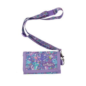 smiggle childrens wallet girls Candy Cat clutch wallet leather folder three layers card bag coin purse 5 inches