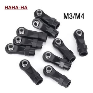10Pcs M3 M4 Rod Ends Plastic Straight and Angled with 7mm Pivot Ball for 1/10 RC Crawler Car SCX10 TRX4 D90 TF2 CC01 Part