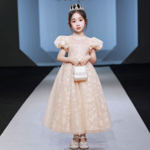 Váy Công Chúa Tiệc Cưới Cho Bé Gái Váy Biểu Diễn Đàn Hồi Cao Cấp Cho Trẻ Em Mùa Hè