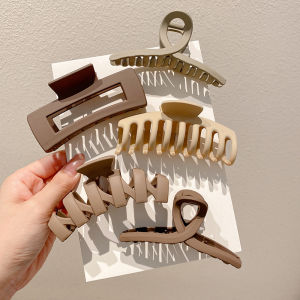 Women Hair Clip Nude Brown Series Color Fashion Korean Hair Accessories 韓式發夾 C-016