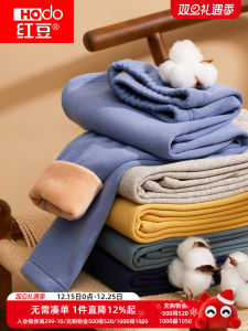 Thickened Fleece Childrens Thermal Pants Boys Girls Baby Autumn Pants Single Line Heat Generating Warm Trousers for Kids