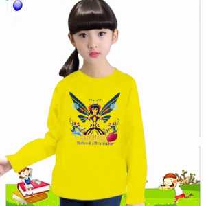 Kaos Lengan Panjang Anak Usia 1-12 Tahun Sakura School Capung Printing DTF