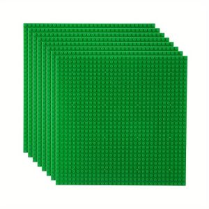 Bộ Tấm Khối Cơ Bản Cổ Điển - 8 Miếng 10x10 Inch (Khoảng 25x25 Cm) 255cmx255cm) Tương Thích Với Tất Cả Các Thương Hiệu Lớn Khối Xây Dựng Nhỏ Dành Cho Lứa Tuổi Từ 6-12