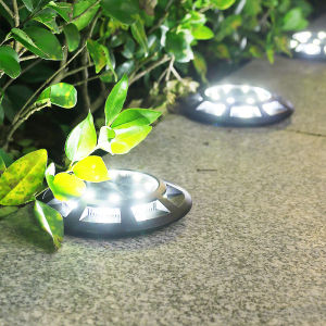 Solar Ground Light with Smart Light Sensor LED Path Lights for Garden Yard Stairs