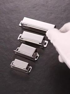 Nam Châm Hút Cửa Bằng Thép Không Gỉ Bền Bỉ Cho Tủ Quần Áo Tủ Giày - Đen/Bạc