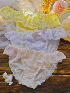 Romantic Japanese Style New Embroidered Underwear