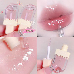 Good-looking Ice Cream Lip Care Oil Lip Gloss Hydrating and Anti-Chapping Lipstick Base Cream Water Light Full Lips Student Lip Balm