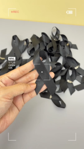 โบว์ดำระลึกใจ สื่อถึงความอาลัยและความระลึกถึงอย่างเหมาะสม BOW-B