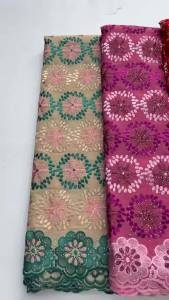 2026 Luxury Swiss Voile Lace Fabric in Switzerland 5Yards Cotton Embroidered African Dry Lace Fabric For Evening Dress