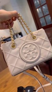 TB womens bag diamond check chain hand bill shoulder bag Fleming Tote bag