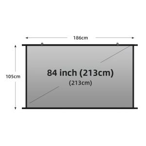 LEJIADA | Màn Hình Máy Chiếu HD Chống Ánh Sáng LEJIADA 60/84/100 Inch Treo Tường 16:9 Chiếu Trận Đấu Bóng Đá Tại Nhà Thiết Kế Không Lỗ