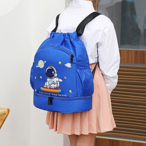 Swimming Backpack Children Dry Wet Daypack Sports Gym Fitness Bag Waterproof Beach Shoulder Rucksack Cartoon Travel Duffel Pack