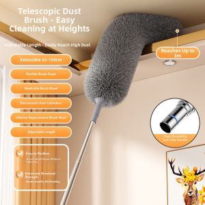 MENGCHUANG | Electrostatic Dusting Duster Extendable Rod