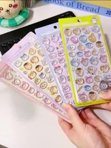 Bandai | Miếng Dán Nổi 3D Chiikawa Dễ Thương Chất Liệu Pha Lê Cứng Dùng Trang Trí Điện Thoại Sổ Tay Đồ Thủ Công Cosplay Vật Trang Trí.