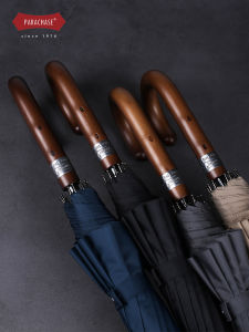 Gậy Chống Mưa Dài Bằng Gỗ Chống Gió Cho Nam Và Nữ Gậy Chống Mưa Phong Cách Anh Quốc Doanh Nhân Tự Động Chống Mưa