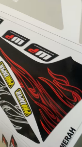 Sticker Striping CRF 150L New - Striping CRF 150 L Motif Api Decal Crf Striping