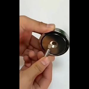 Super Strong Neodymium Fishing Magnet Hook N52 Heavy Duty Rare Earth Magnet With Countersunk Hole Eyebolt 16-90mm Salvage Magnet