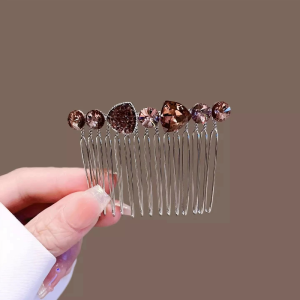 Elegant Crystal Hair Combs Womens New Style Hair Accessories Side Bangs Back of Head Updo Hairpins Hairgrips Hairclips