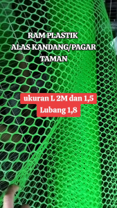 Ram Plastik Lebar 15m lubang 18cm