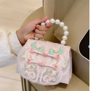 YAHOBENO BAG | Childrens New Chinese Style Buckle Embroidered Handbag