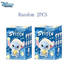 Hot/ Disney Stitch Eat Something Before Sleep Blind Box Mystery Bag Vinyl Plush Doll Toys Pendant Surprise The Monsters Gifts